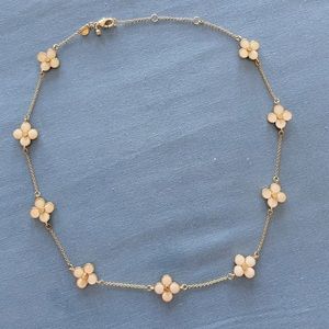 Ann Taylor Enamel Clover Necklace